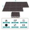 Sorbus Wood Floor Mats Foam Interlocking -Thick Puzzle Wood Tiles with Borders – for Home Office Playroom Basement (16 Tiles 16 Sq ft)